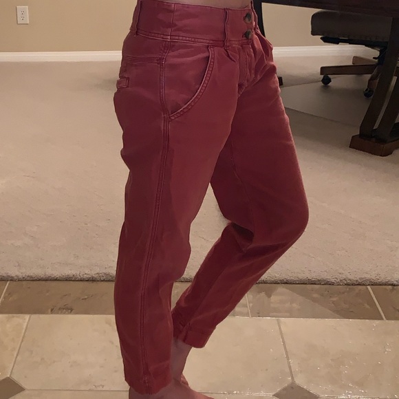 Free People Denim - Free People Button Fly Twill Jeans Tapered Pants 2